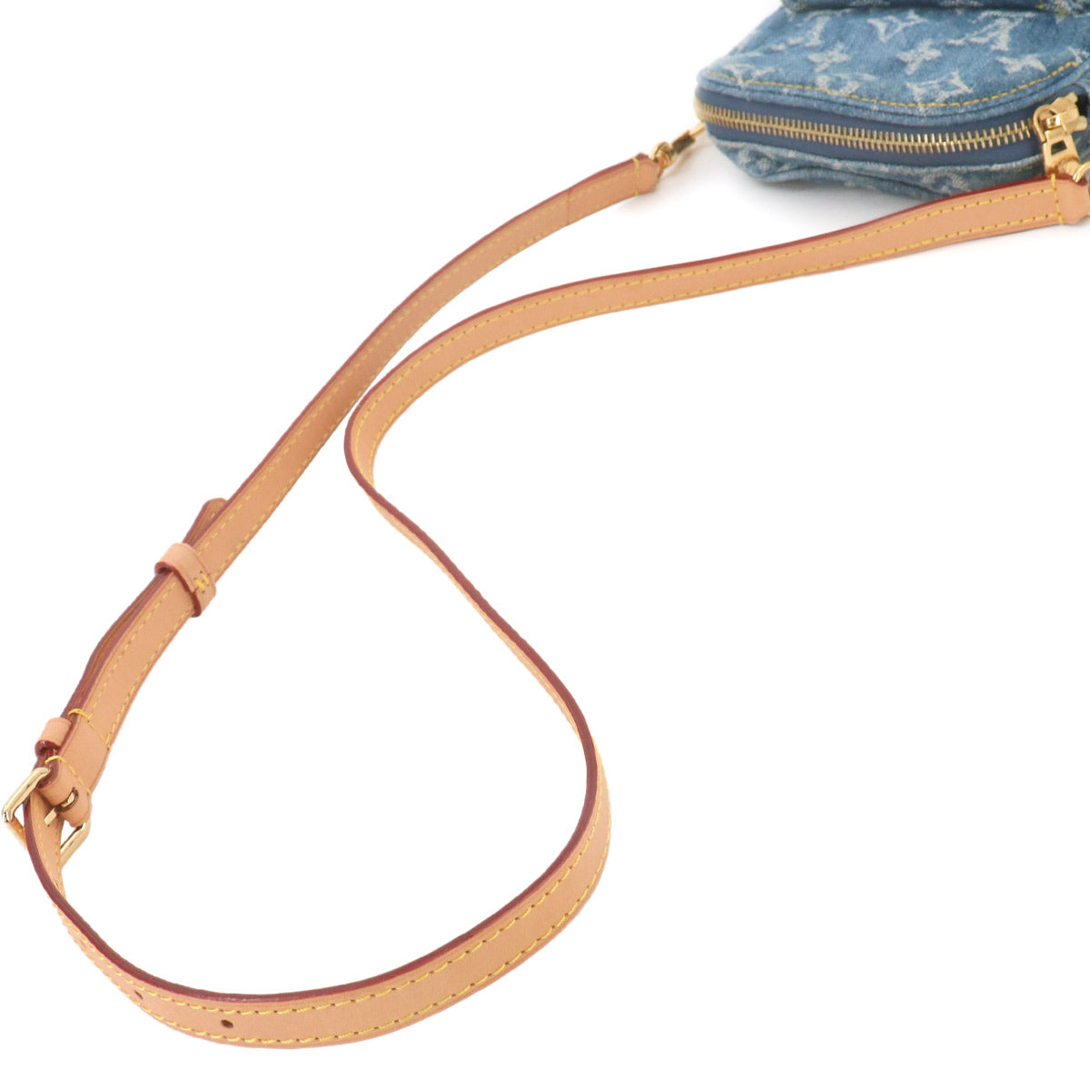LV Remix Monogram Denim Fairfax Pochette Shoulder Bag