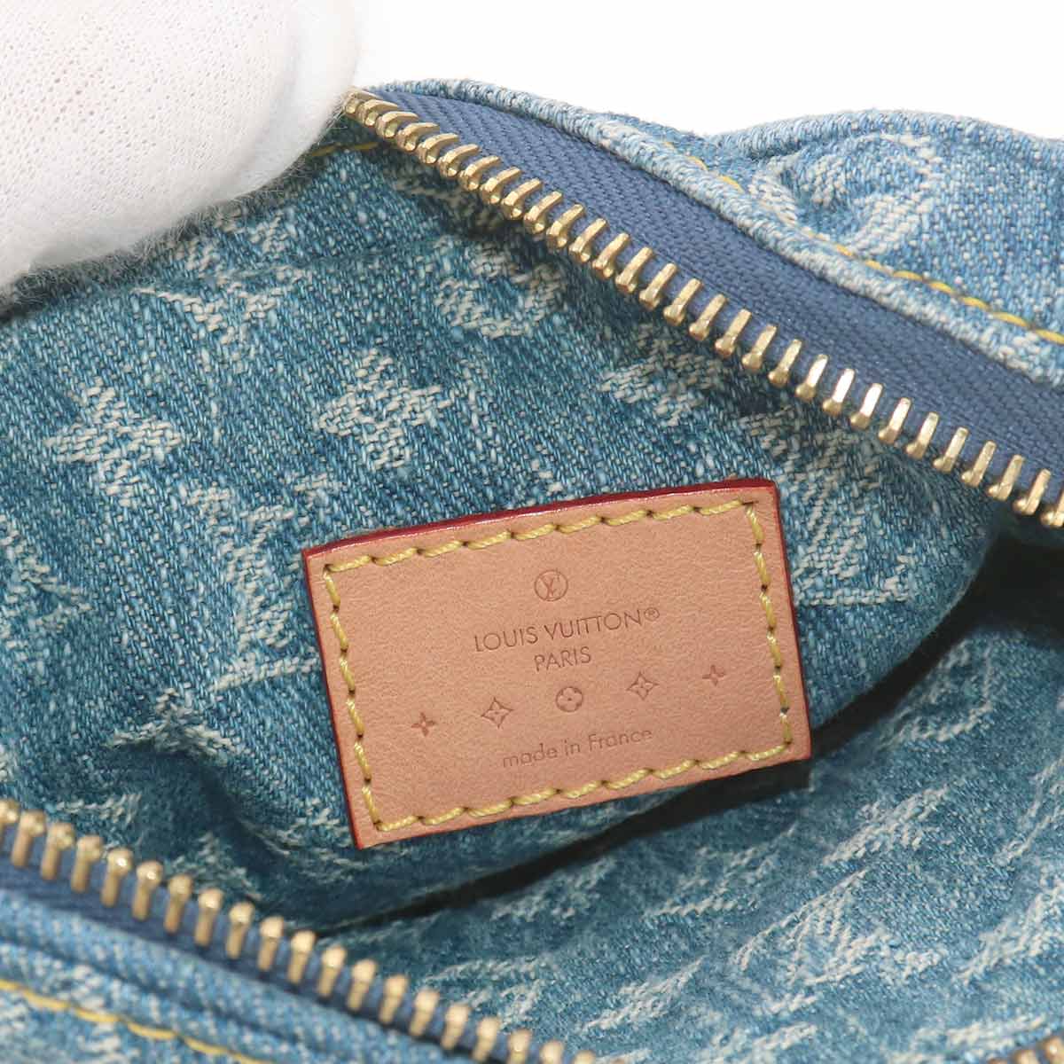 LV Remix Monogram Denim Fairfax Pochette Shoulder Bag