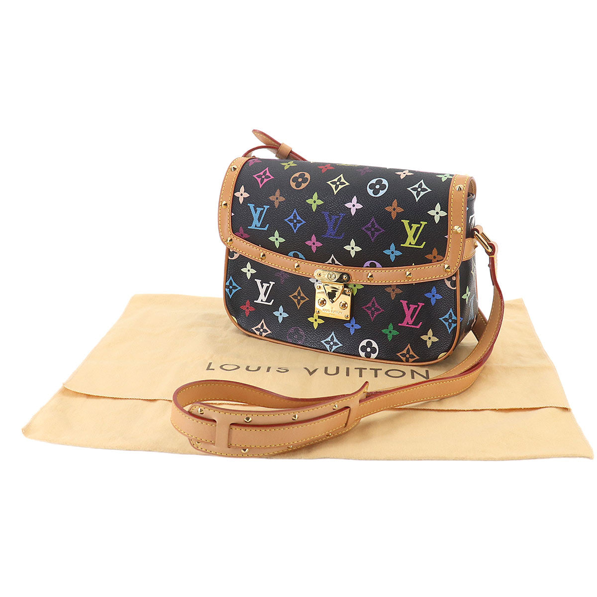 Monogram Multicolor Sologne Shoulder Bag Noir M92639