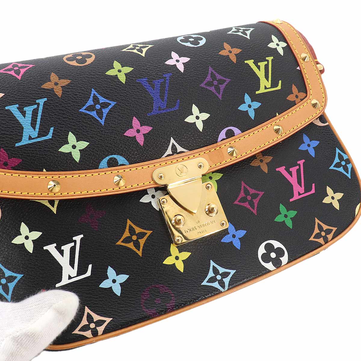 Monogram Multicolor Sologne Shoulder Bag Noir M92639
