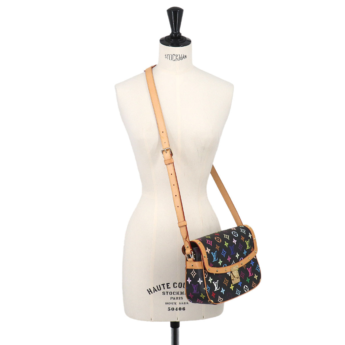 Monogram Multicolor Sologne Shoulder Bag Noir M92639