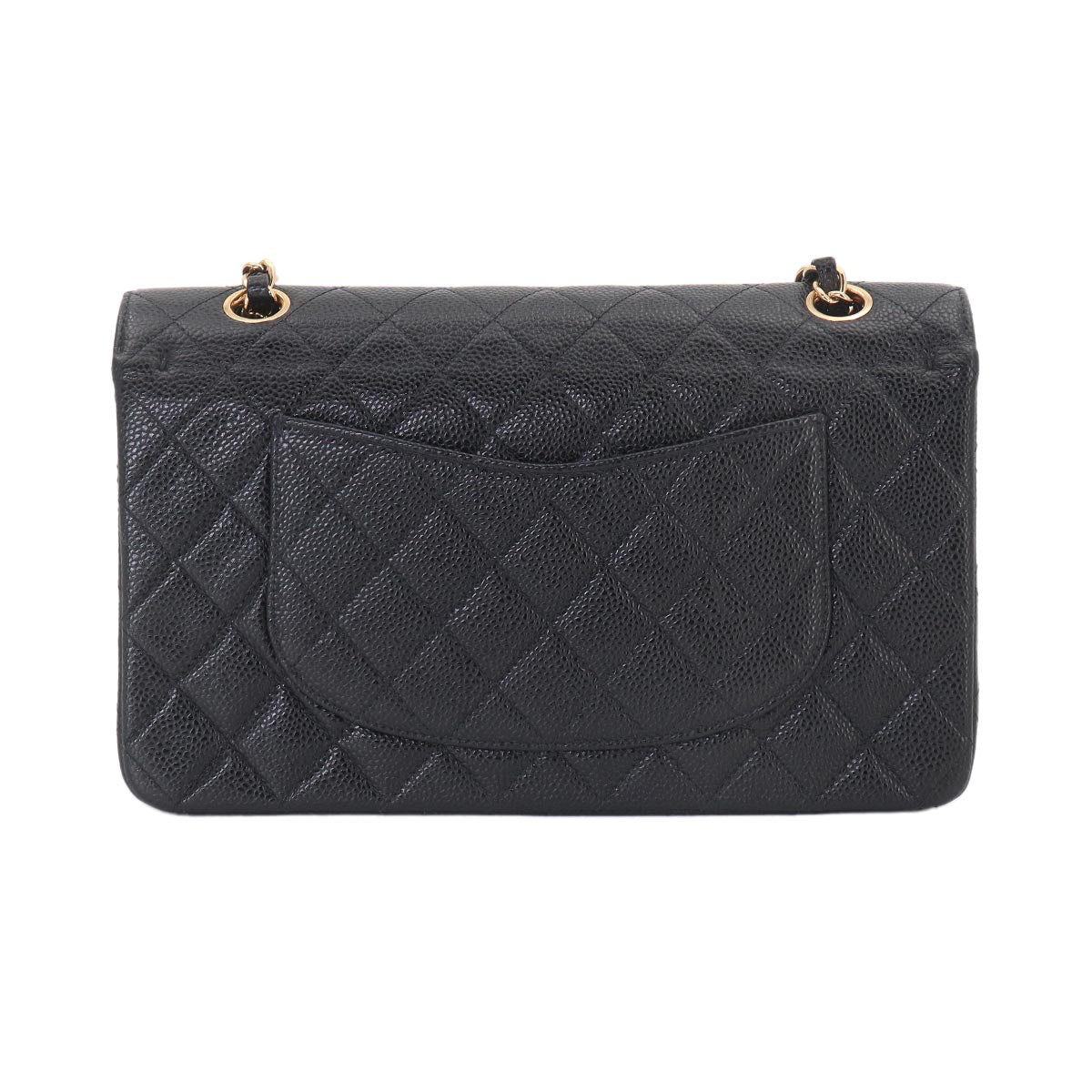 Matelasse 25 Chain Shoulder Bag Leather Black A01112