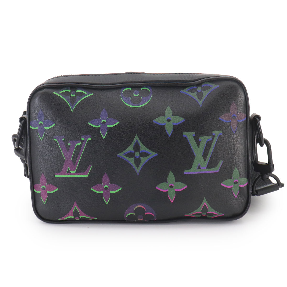 Comet Messenger PM Shoulder Bag Leather Black M22495