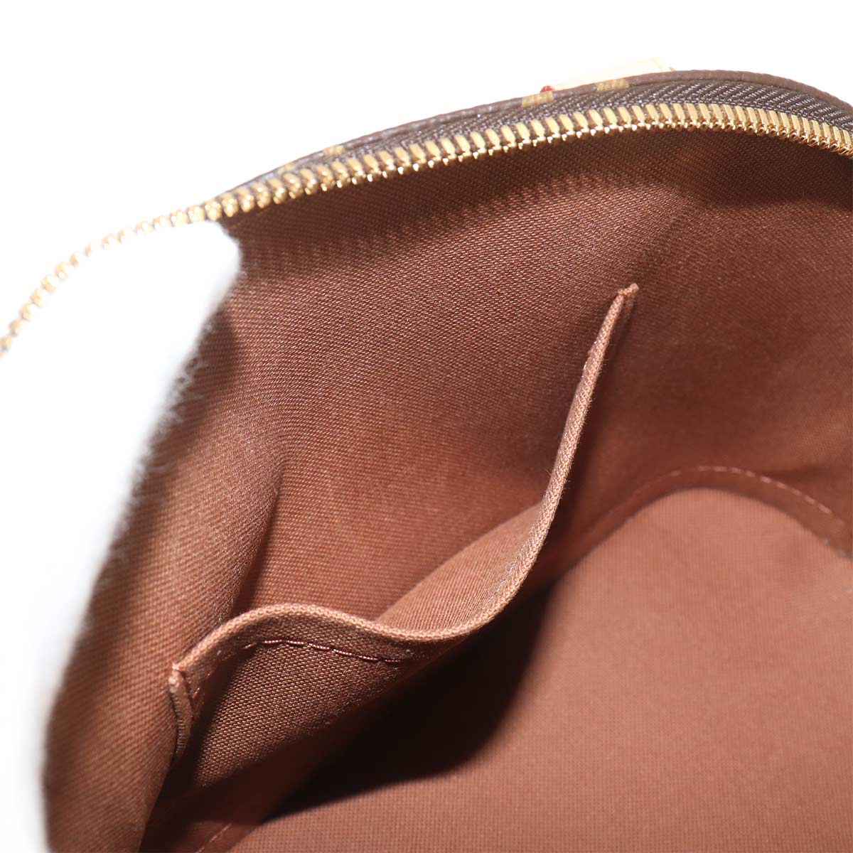 Monogram Alma BB Hand Shoulder Bag Leather Brown M53152