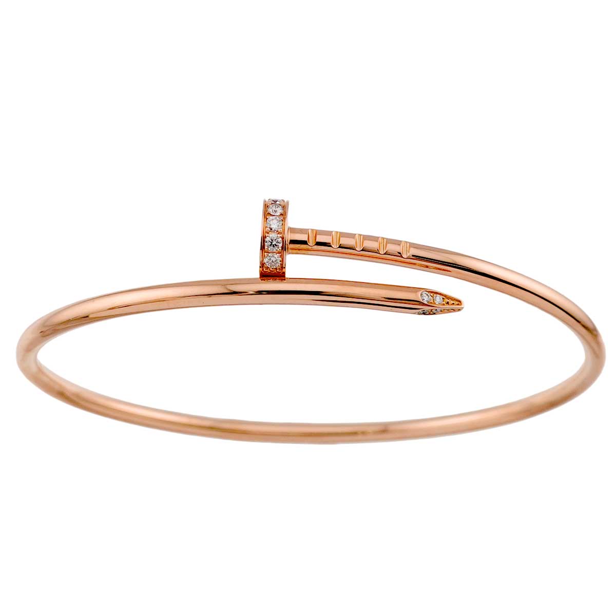 Juste Un Clou Diamond Bracelet SM 18K PG 750 size16