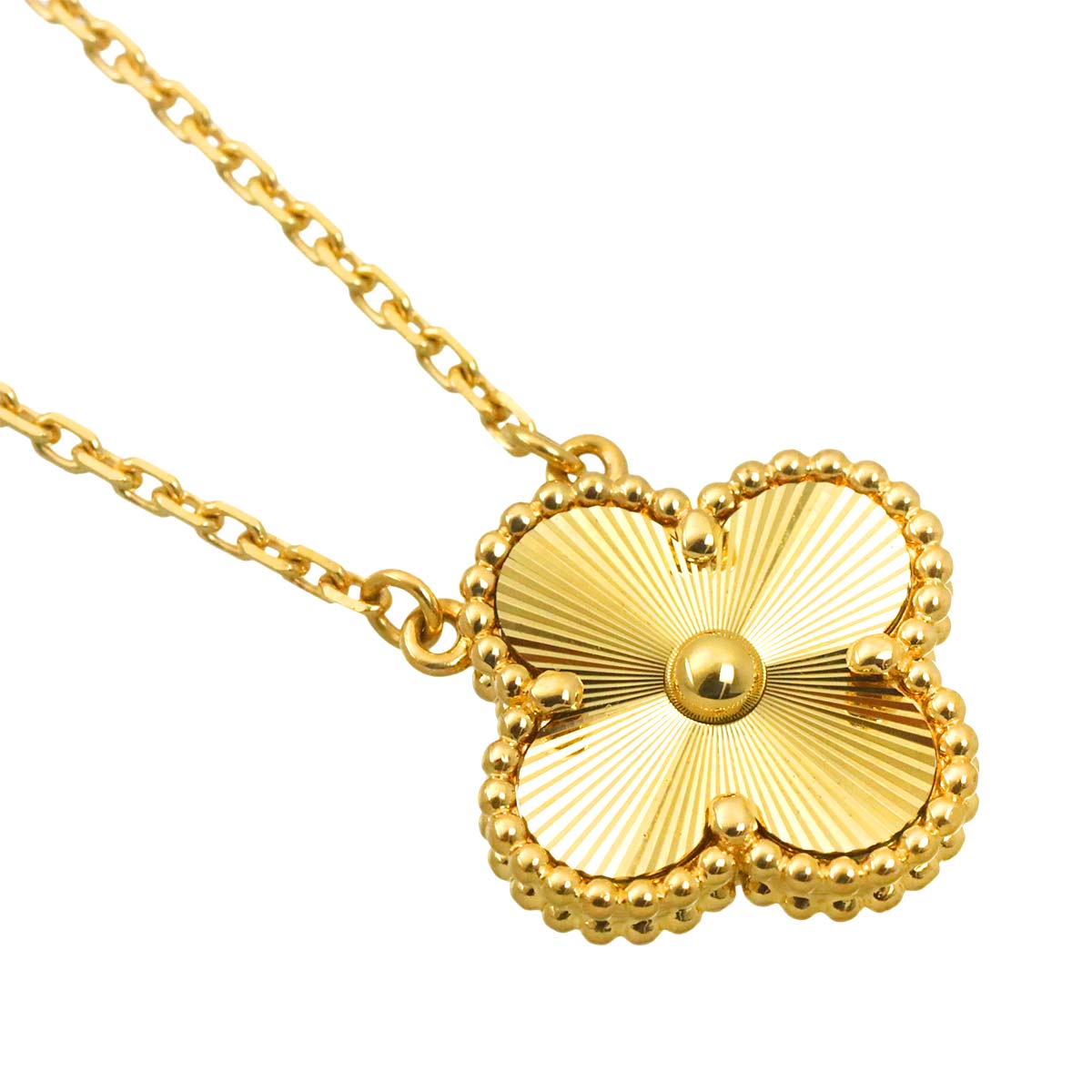 Vintage Alhambra Necklace 18K Yellow Gold 750