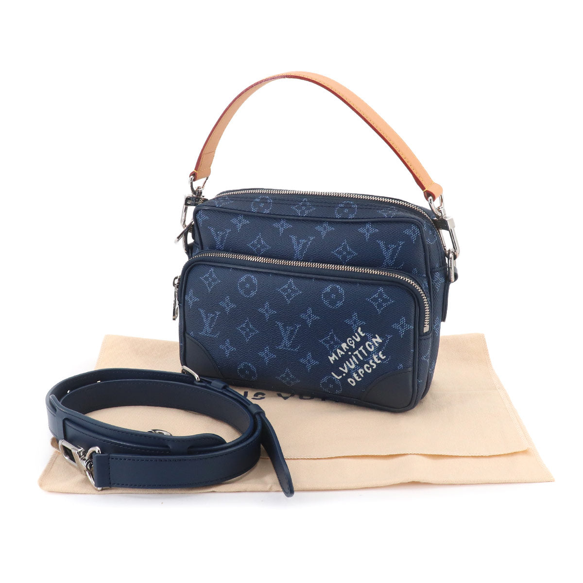 Monogram Heritage Nile Hand Shoulder Bag Ocean M26823