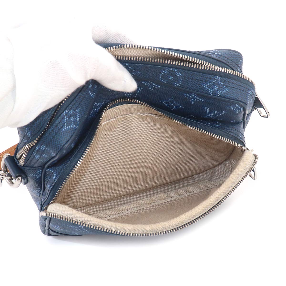 Monogram Heritage Nile Hand Shoulder Bag Ocean M26823