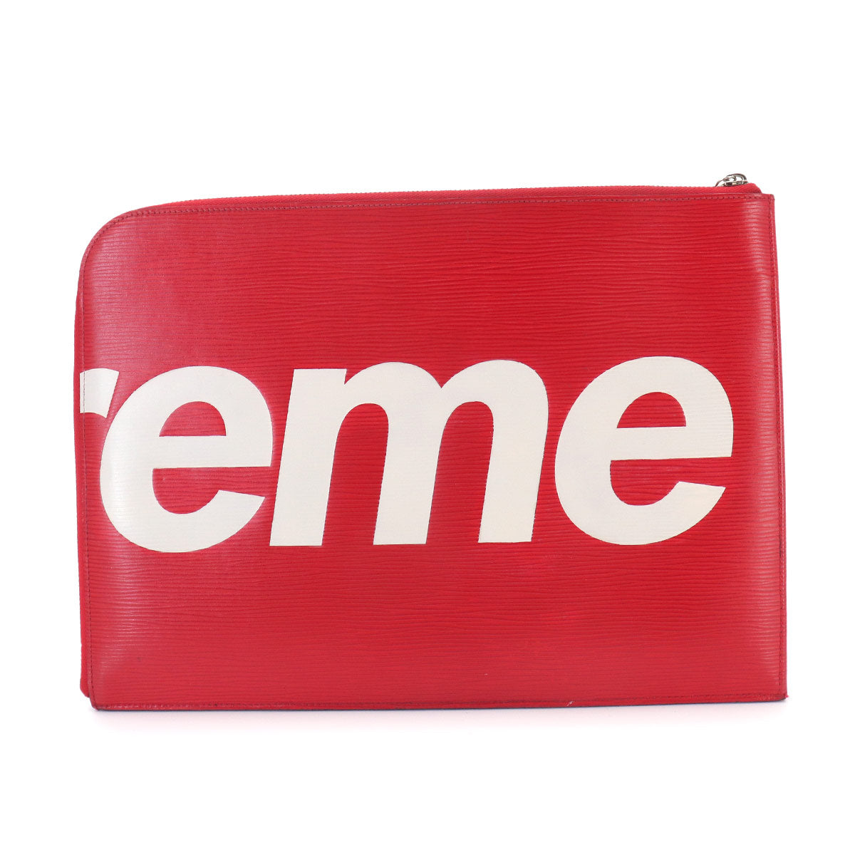 Supreme Epi Pochette Jour GM Clutch Bag Red White M67722