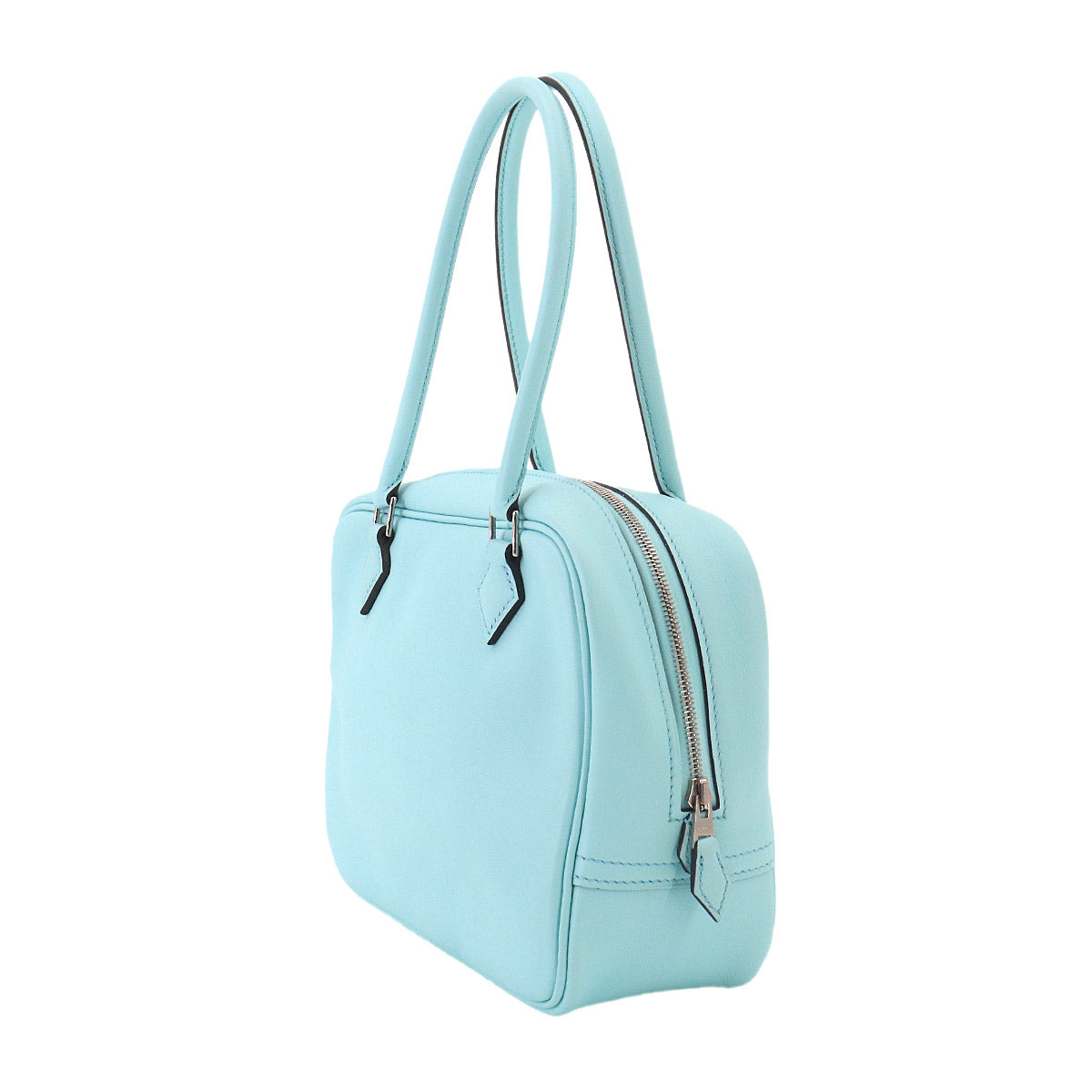 Mini Plume 20 Hand Bag Veau Swift Bleu Zephyr Purse