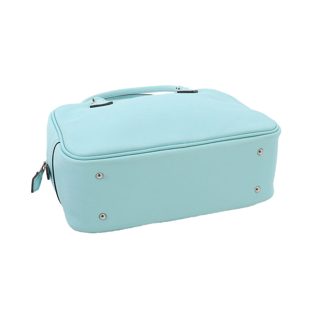 Mini Plume 20 Hand Bag Veau Swift Bleu Zephyr Purse