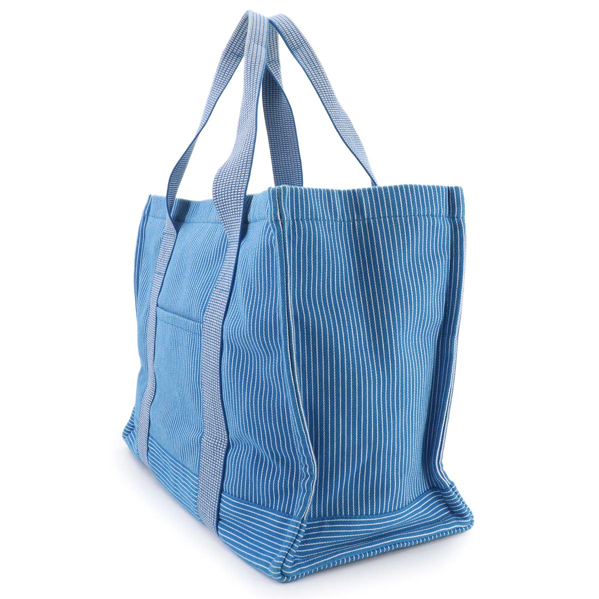 Caval Diaper Tote Bag Canvas Blue Horse Cheval Striped