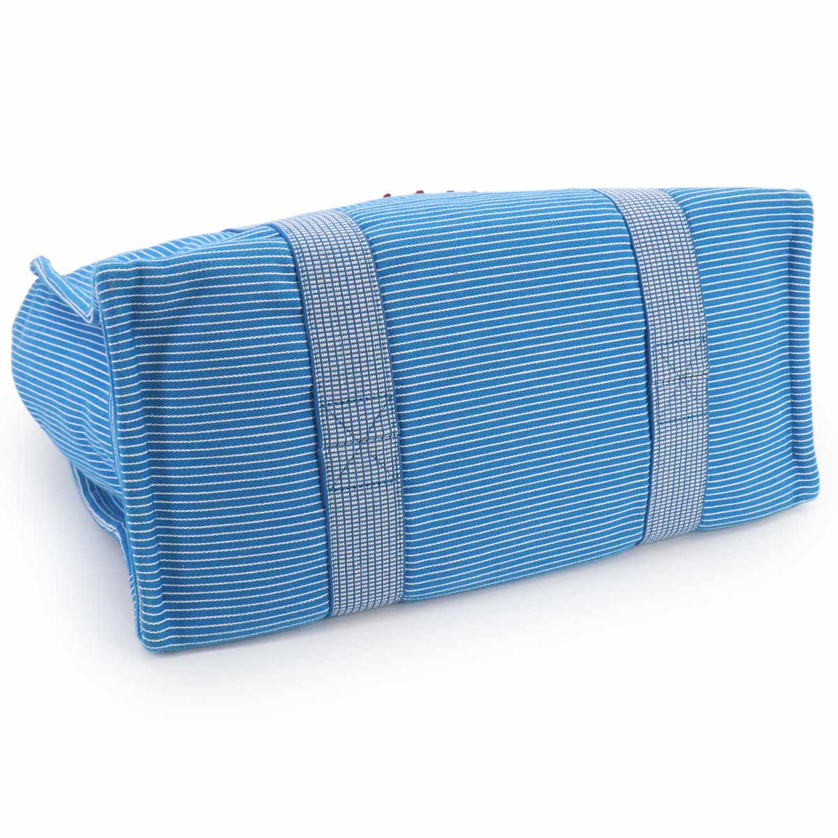 Caval Diaper Tote Bag Canvas Blue Horse Cheval Striped
