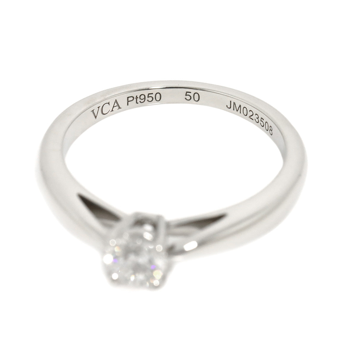 Diamond 0.30ct E/VVS2/3EX Ring Pt size50 5.25(US)