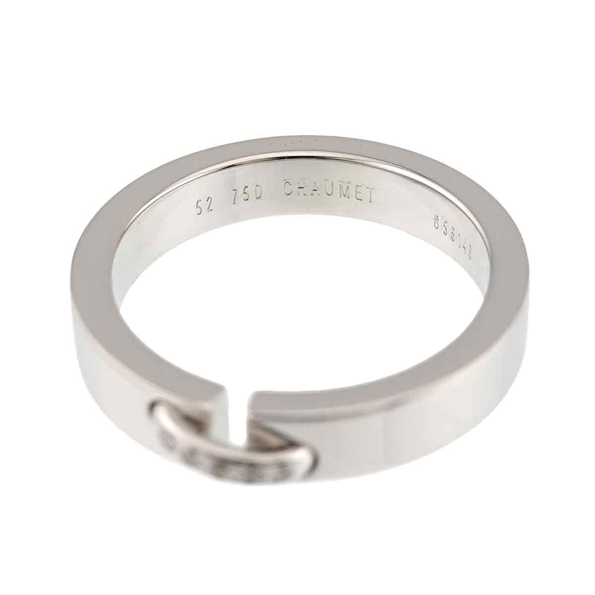 Liens Diamond Ring 18K White Gold 750 size52 5.75-6(US)