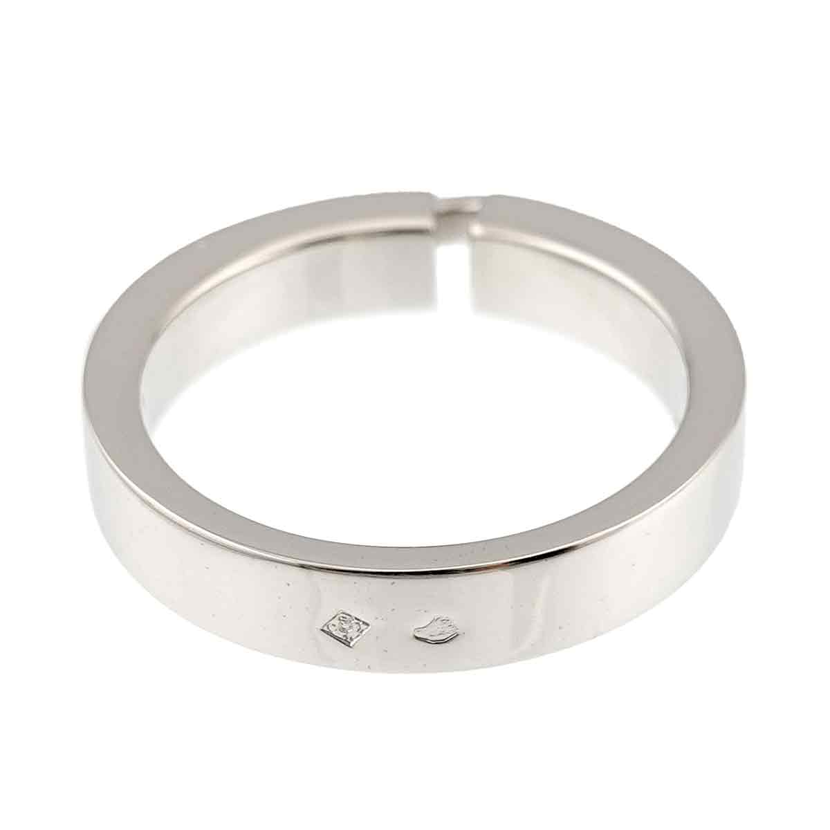 Liens Diamond Ring 18K White Gold 750 size52 5.75-6(US)