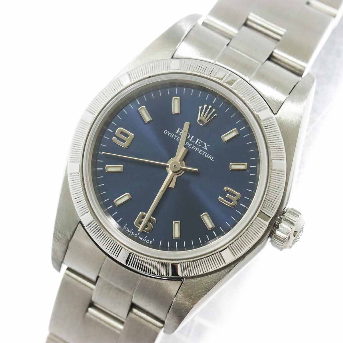 Oyster Perpetual 76030 Serial Y Automatic Blue Dial Ladies