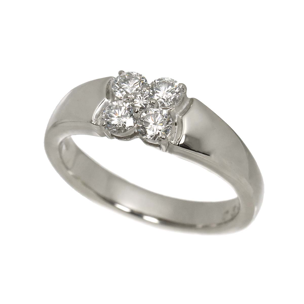 Diamond 0.53ct Ring Pt Platinum size6.25-6.5(US)