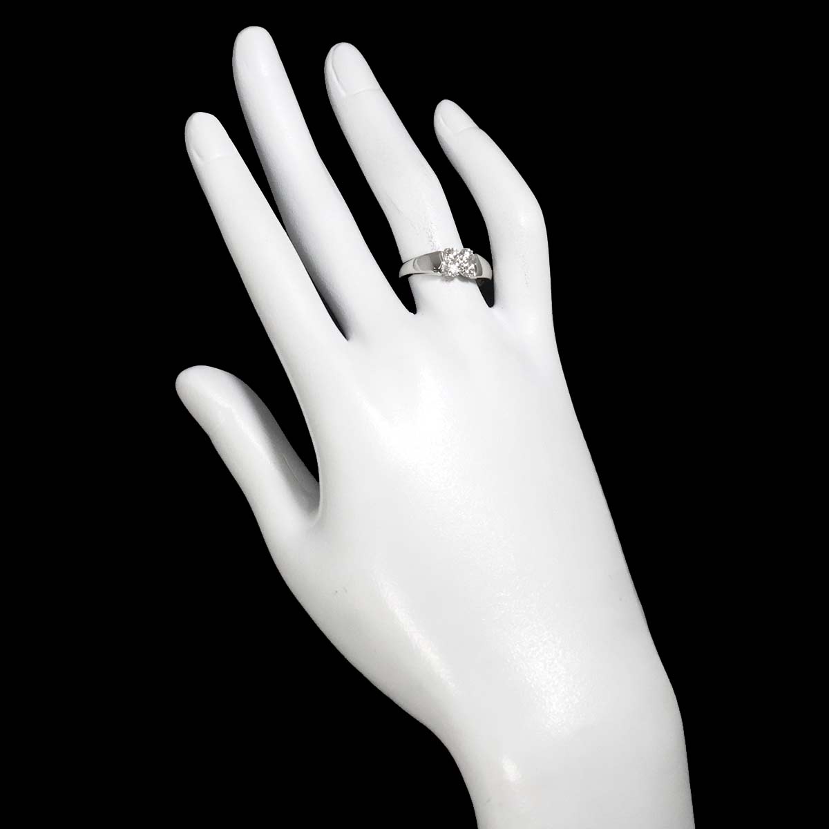 Diamond 0.53ct Ring Pt Platinum size6.25-6.5(US)