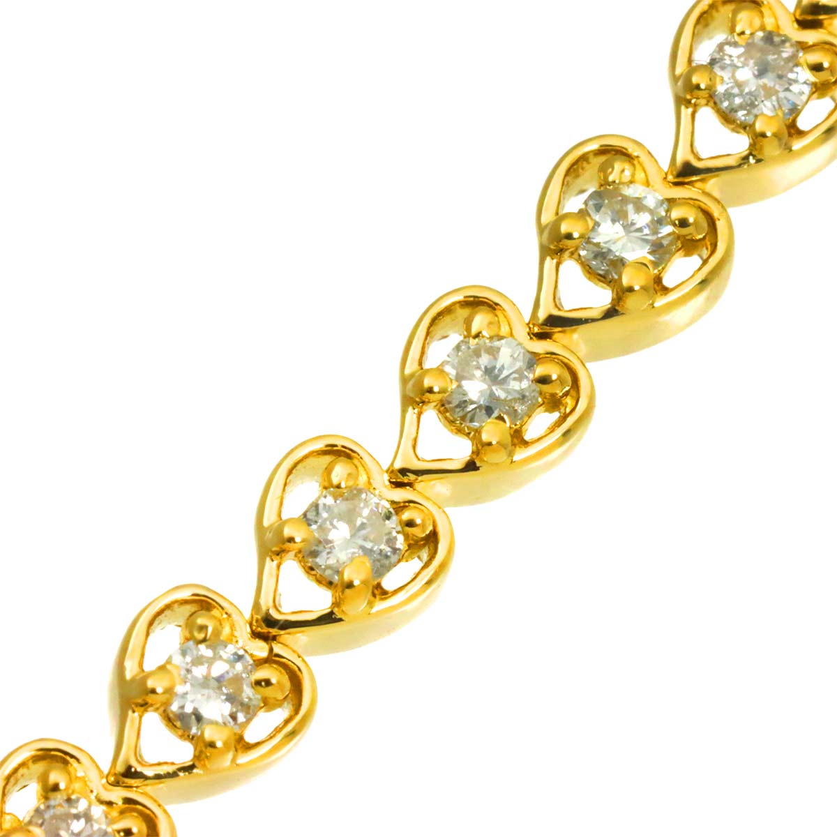 Diamond 1.00ct Bracelet K18 YG Yellow Gold 750