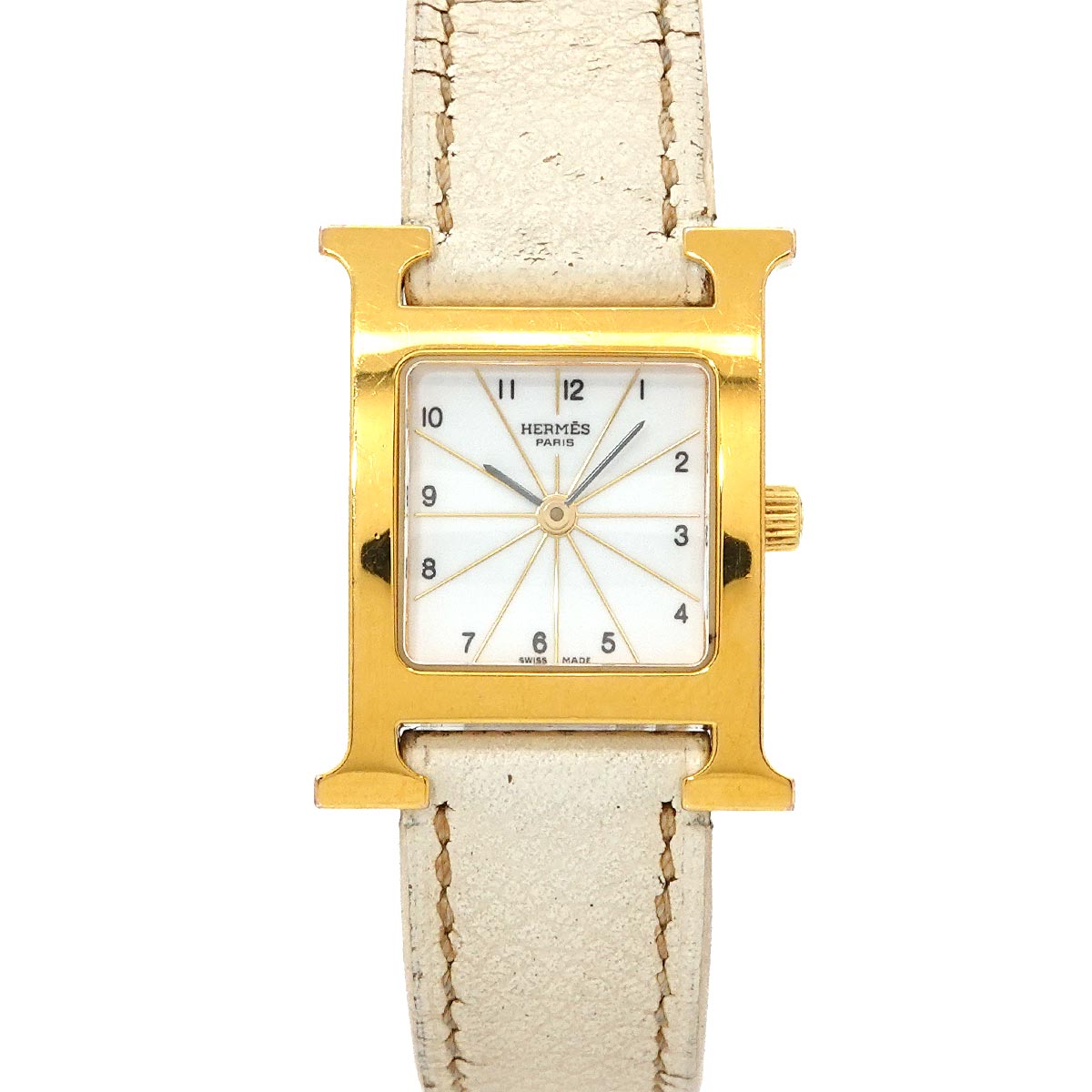 H Watch HH1 201 Quartz White Dial Ladies Watch