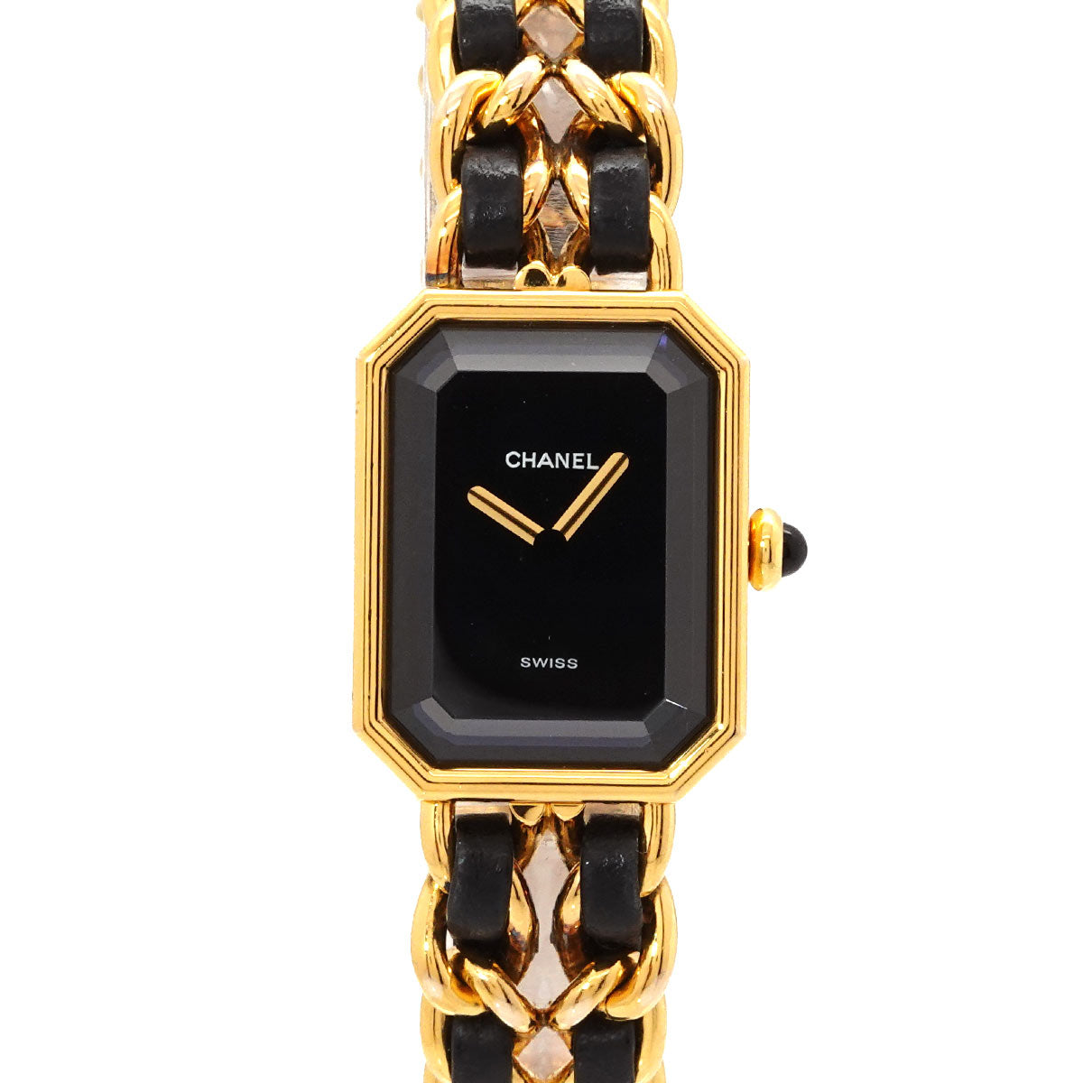 Premiere Size L H0001 Vintage Quartz Black Dial Ladies Watch
