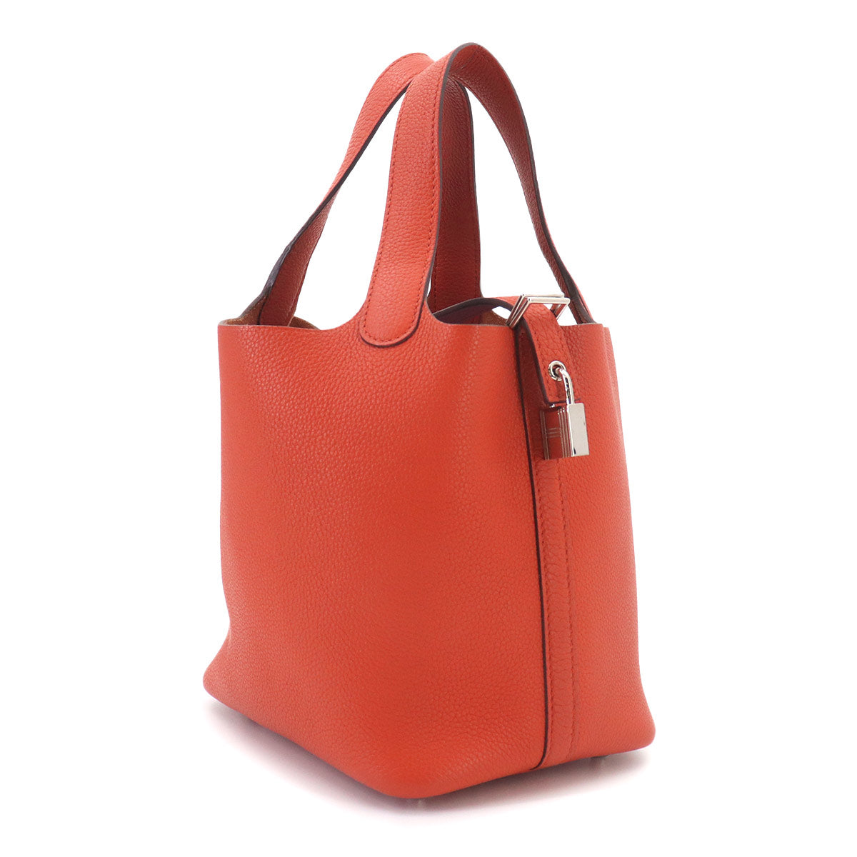Picotin Lock PM Hand Bag Taurillon Clemence Terre Battue Purse