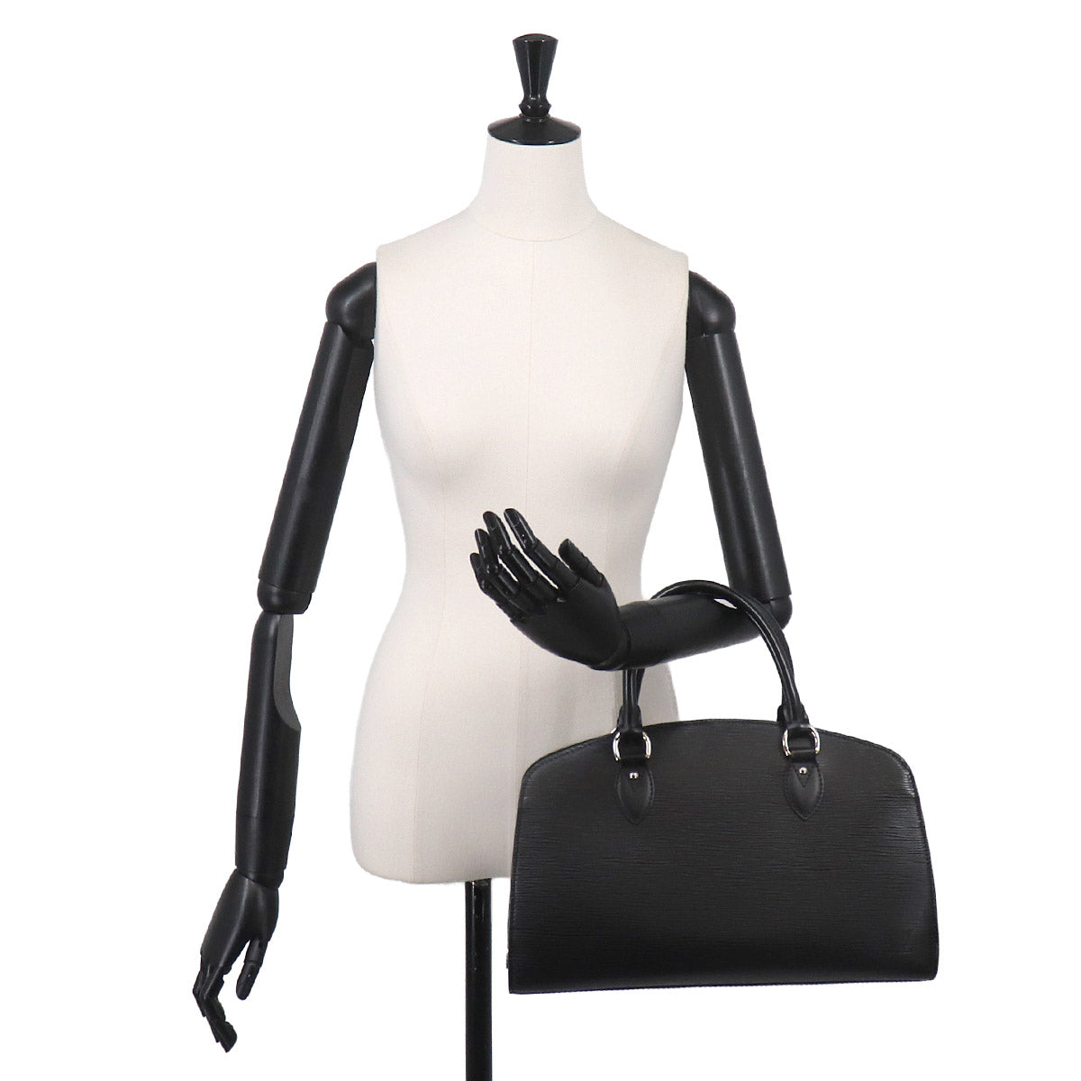 Epi Pont Neuf PM Hand Bag Leather Noir M59072 Purse