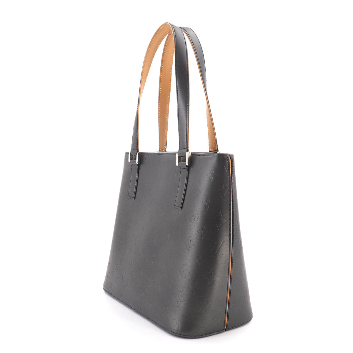 Monogram Mat Stockton Tote Bag Noir Leather M55112