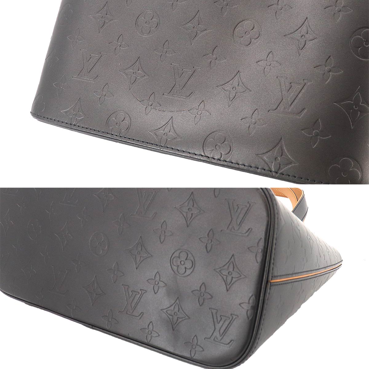 Monogram Mat Stockton Tote Bag Noir Leather M55112