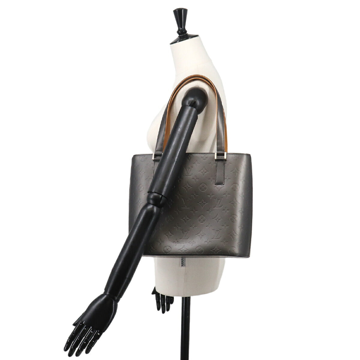 Monogram Mat Stockton Tote Bag Noir Leather M55112