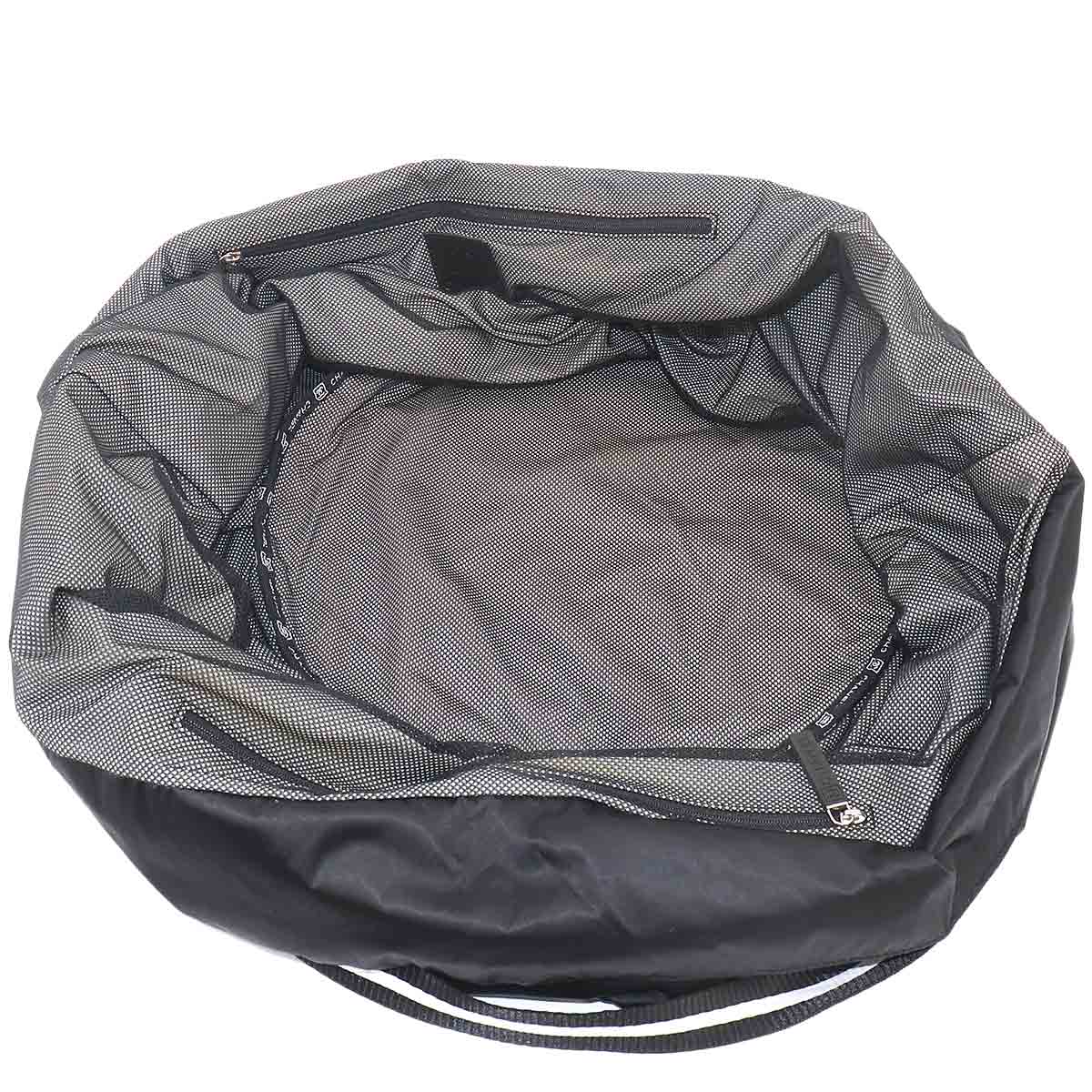 Sports Line Tote Bag Nylon Black White