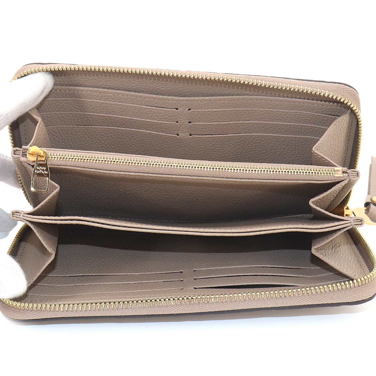 Monogram Empreinte Zippy Wallet Leather Turtledove M69034