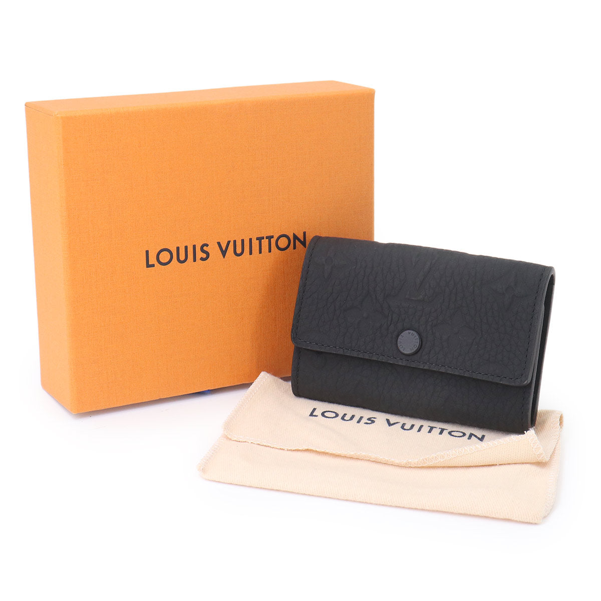 Monogram Taurillon Multicles 6 Key Case Black M82604