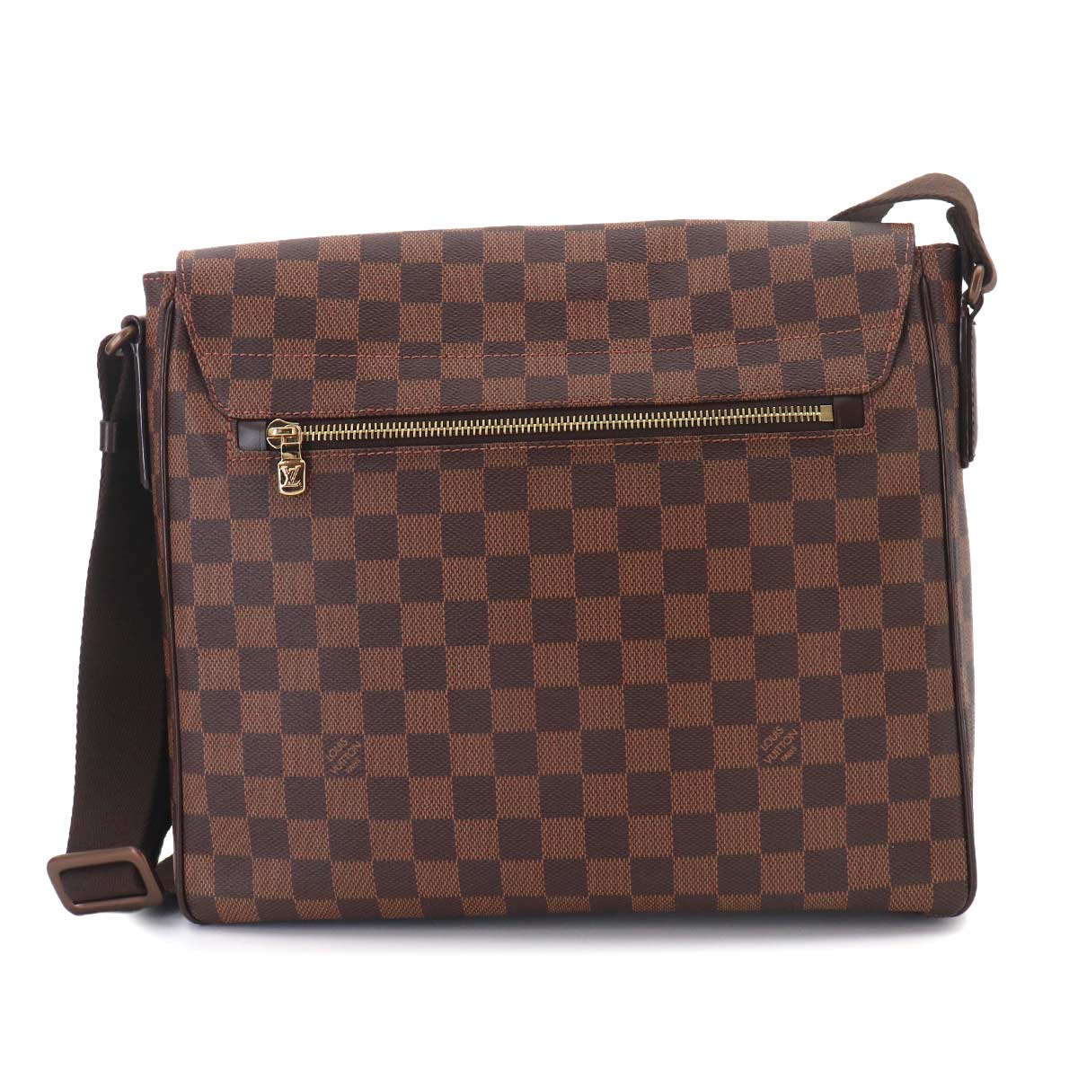 Damier District MM Shoulder Bag Ebene N41212