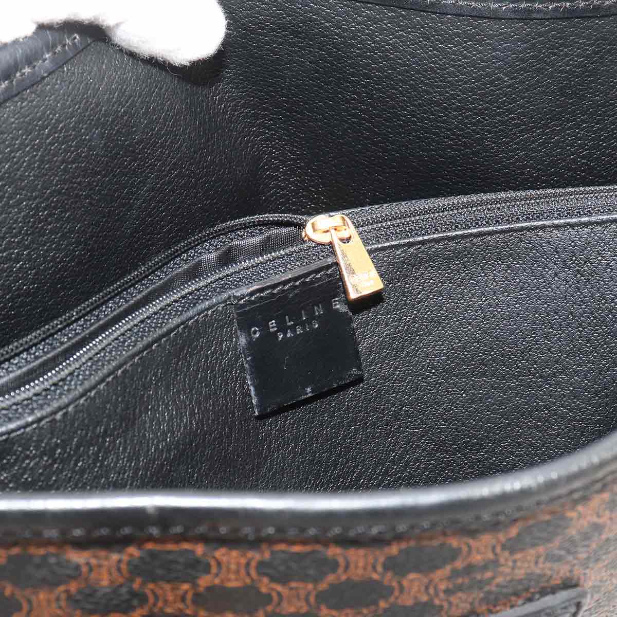 Macadam Tote Bag PVC Leather Black Brown Vintage Purse