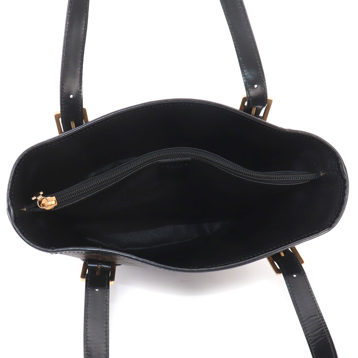 Macadam Tote Bag PVC Leather Black Brown Vintage Purse