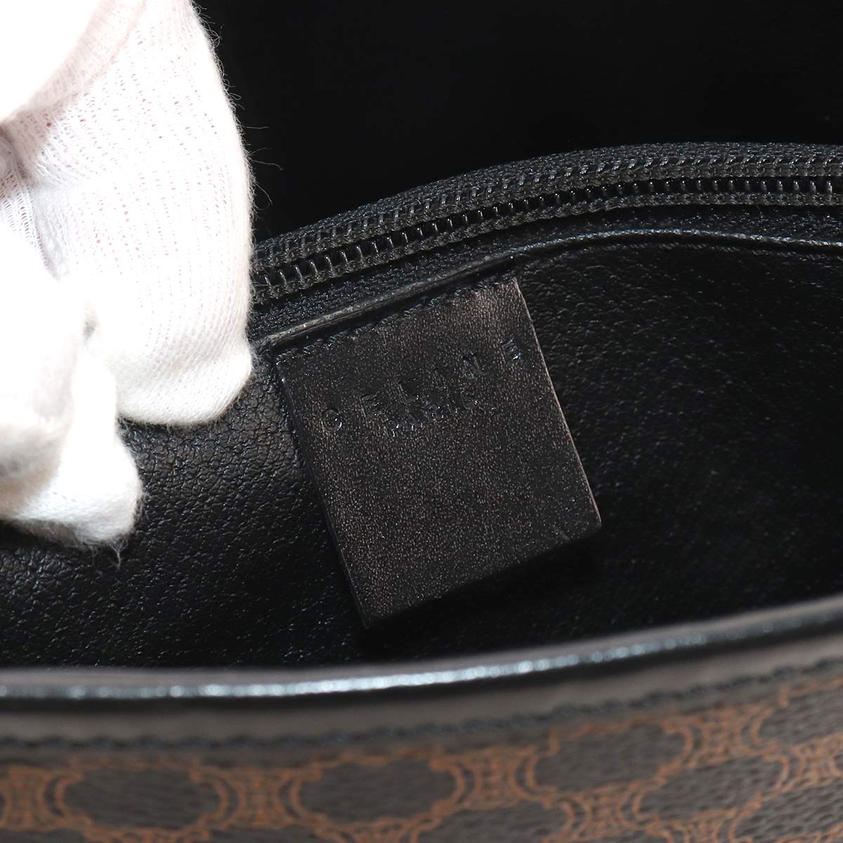 Macadam Tote Bag PVC Leather Black Brown Vintage Purse