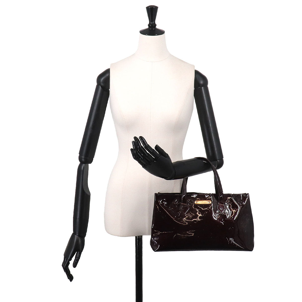 Monogram Vernis Wilshire PM Hand Bag Amarante M93641
