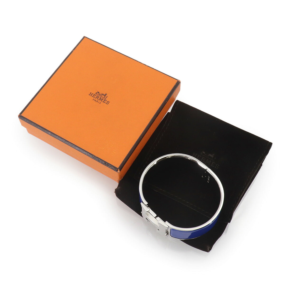 Clic Clac H PM Bangle Blue Silver Accessory