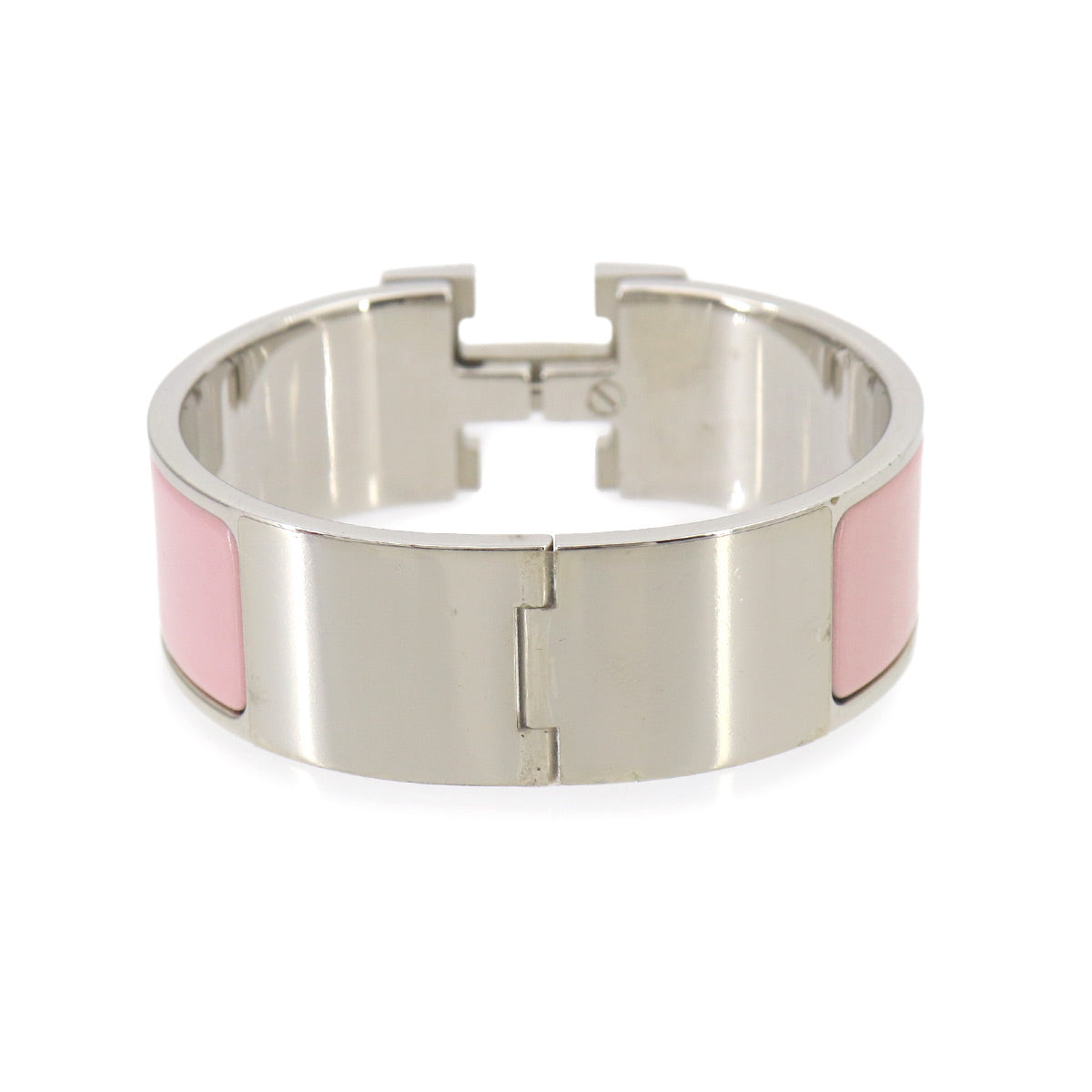 Clic Clac H PM Bangle Rose Nacarat Silver Pink Accessory