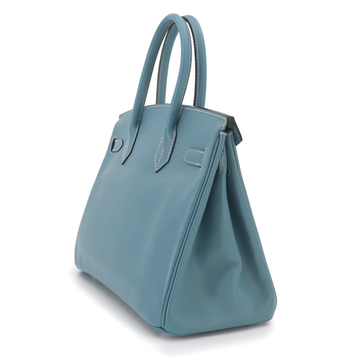 Birkin 30 Hand Bag Epsom Blue jean Purse