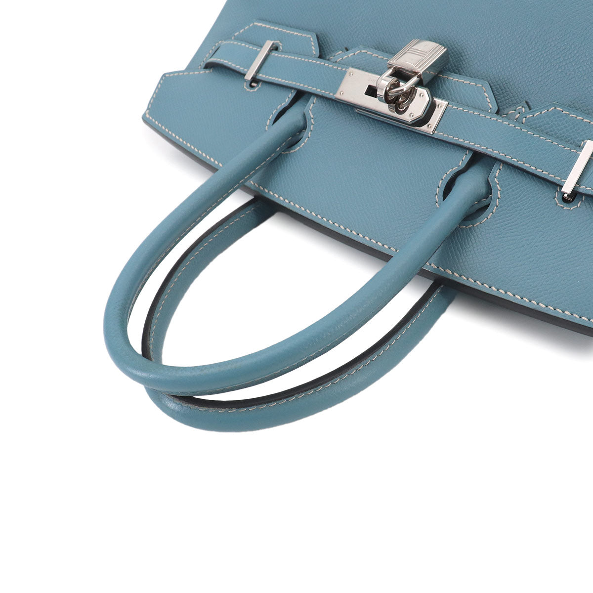 Birkin 30 Hand Bag Epsom Blue jean Purse