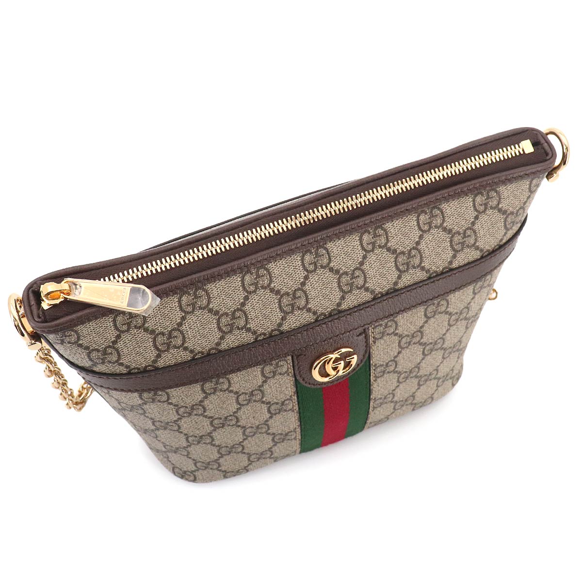 Ophidia Shoulder Bag GG Supreme Canvas Leather 781397