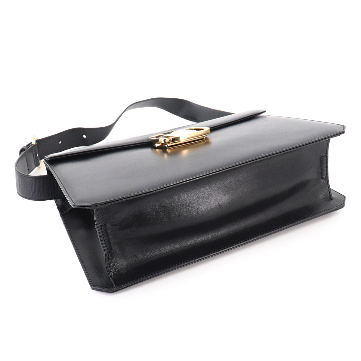 Vara Shoulder Bag Leather Black Vintage