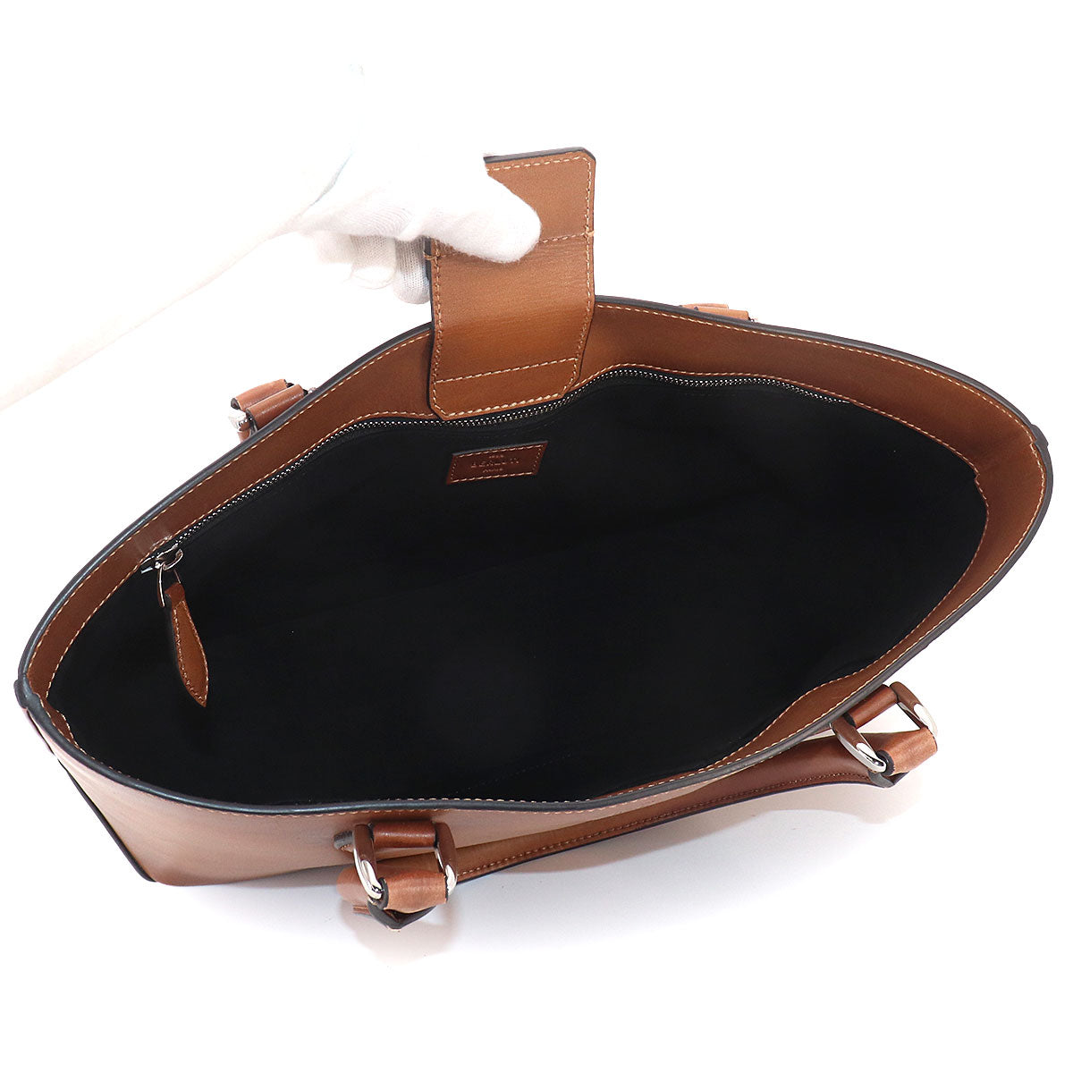 Calligraphy Toujours Tote Bag Venezia Leather Brown