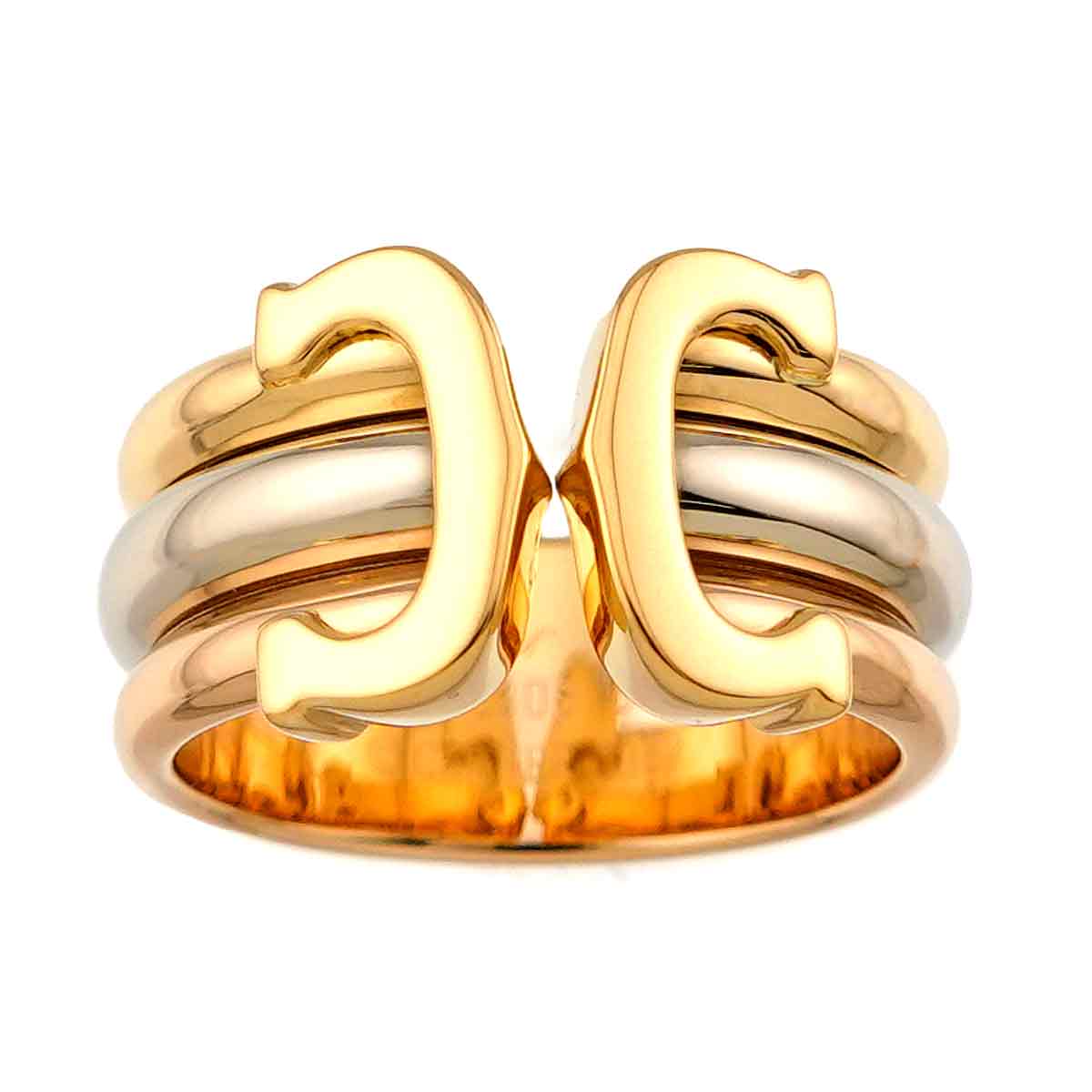 Cartier C2 Ring 18K YG WG PG 750 Size50 Size5.25-5.5(US)