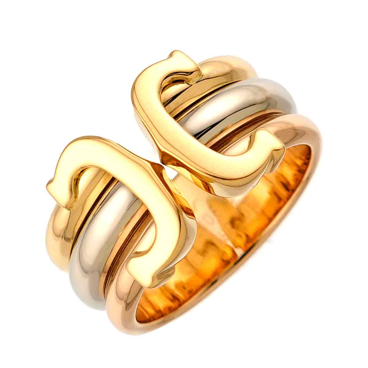 Cartier C2 Ring 18K YG WG PG 750 Size50 Size5.25-5.5(US)