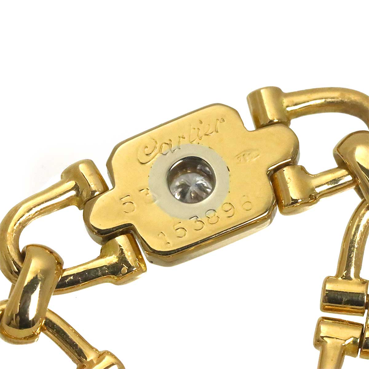 Santos de Diamond 1P Ring 18K YG 750 Size53 7.5-7.75(US)