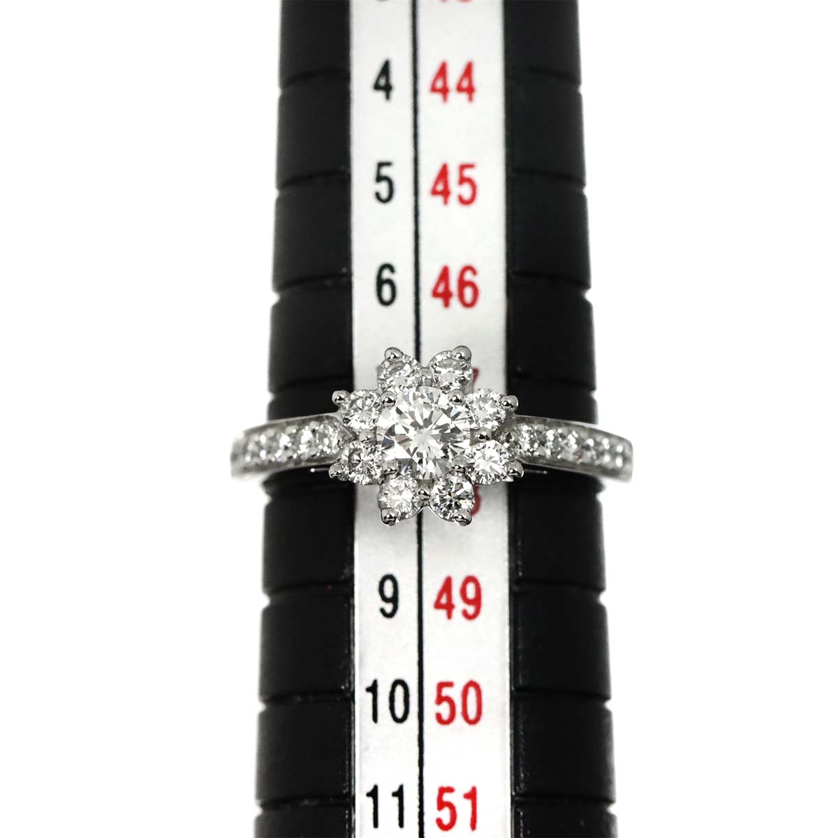 Flora Diamond Ring Pt Platinum Size4-4.5(US)